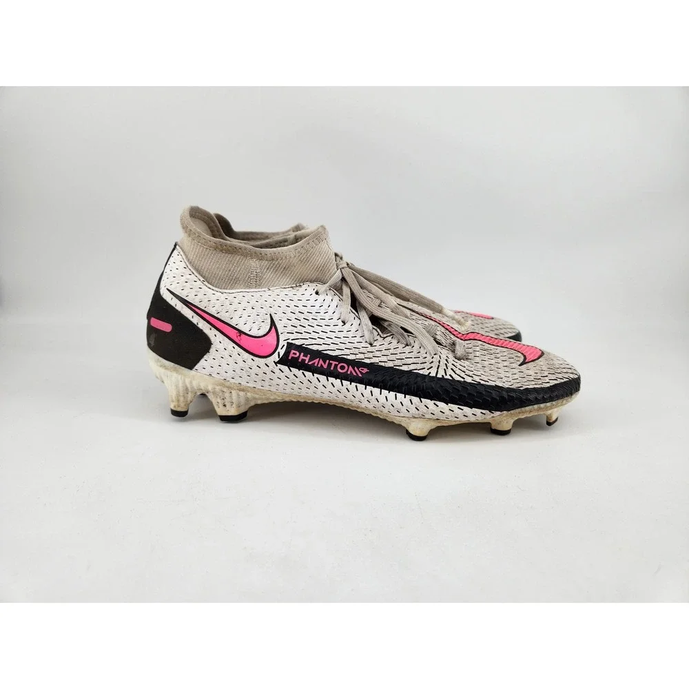 Nike‎ Phantom GT Academy DF MG Soccer Cleats Mens 7.5 White Pink Fair CW6667-160